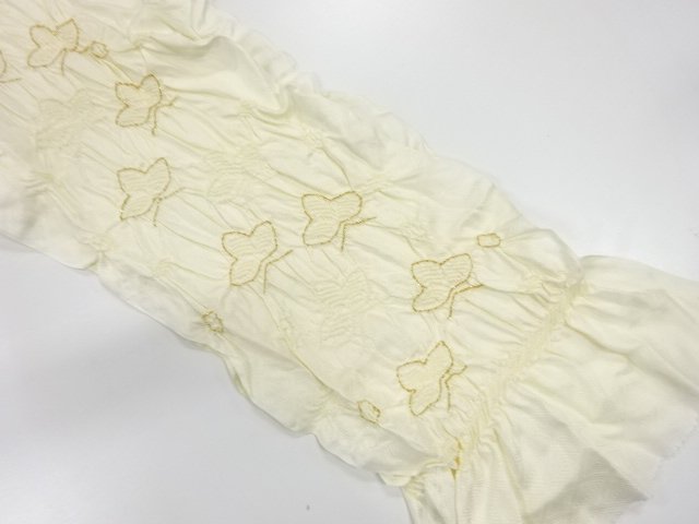 JAPANESE KIMONO / OBIAGE / SILK / SHIBORI